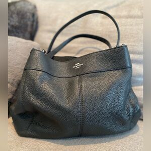 Coach Black Leather Women's Bag